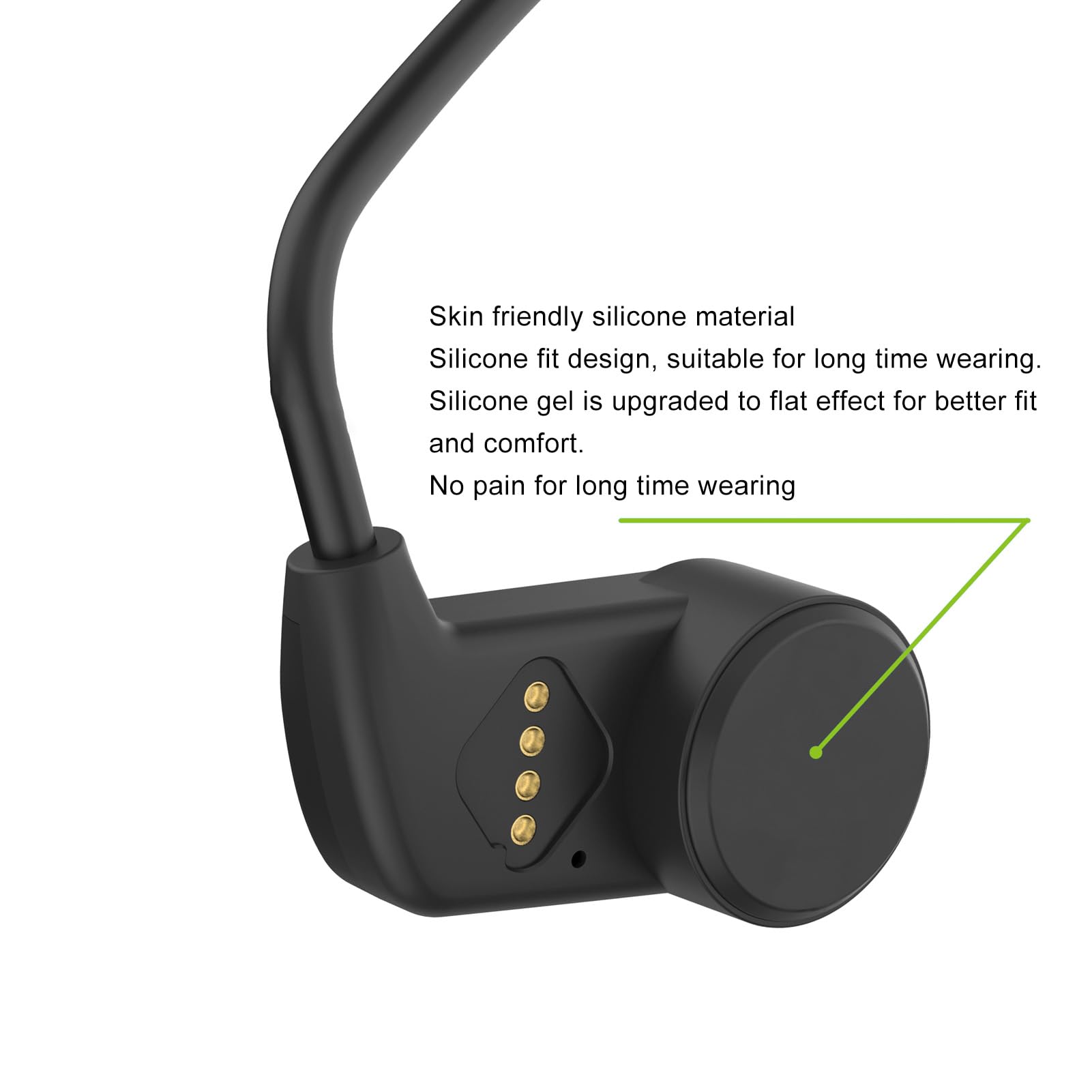 Annadue Cuffie per Nuoto, Cuffie Auricolari Bluetooth 5.0 IPX8 Bluetooth 5.0 con Memoria da 16 G, Comodo Auricolare Sportivo Subacqueo per Allenamento per la Corsa in Palestra (BLACK)