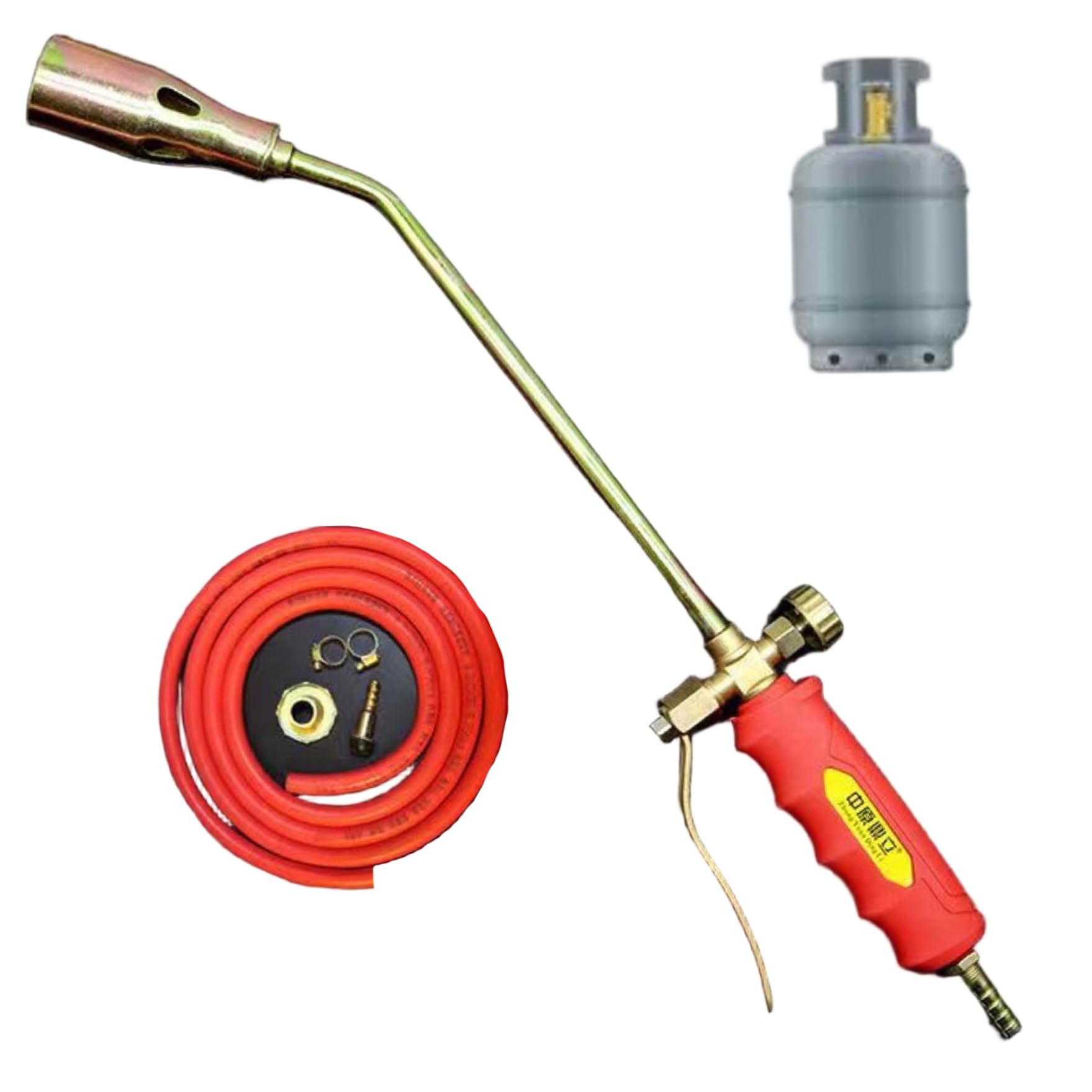 Torcia per erbacce a propano|Torcia per erbacce Bruciatore a propano portatile Biswitch con tubo da 6, 6 piedi e impugnatura antiscivolo per strada da giardino in legno, ghiaccio e neve