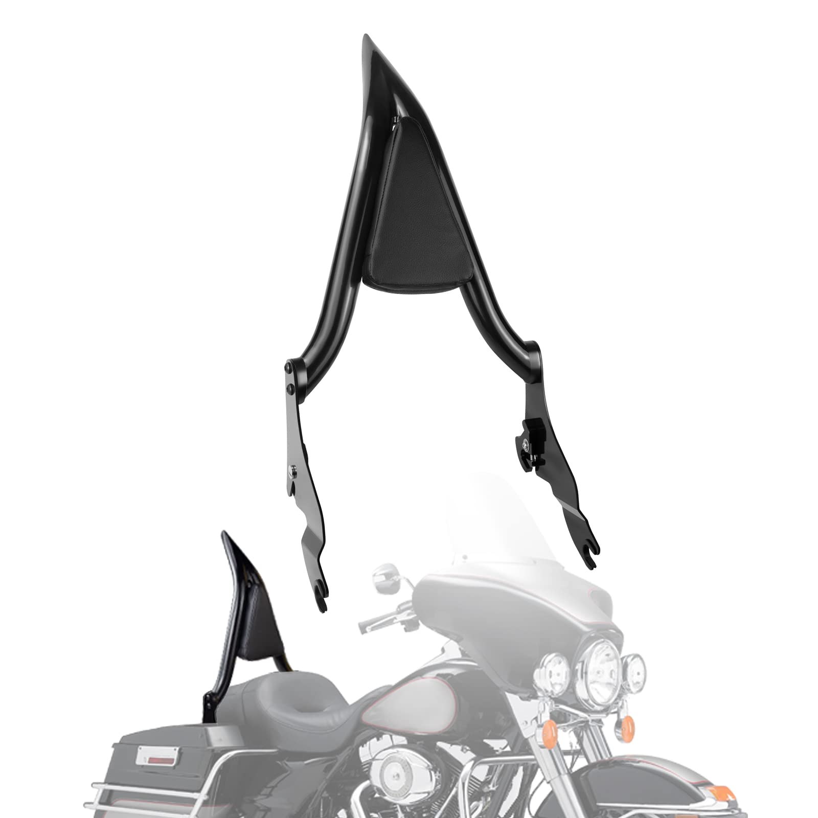 YHTIMIOX22" Sissy Bar Personality Sharp Corner Detachable Rear Passenger Backrest Sissy Bar Fits for Harley Davidson Touring 2009-2023