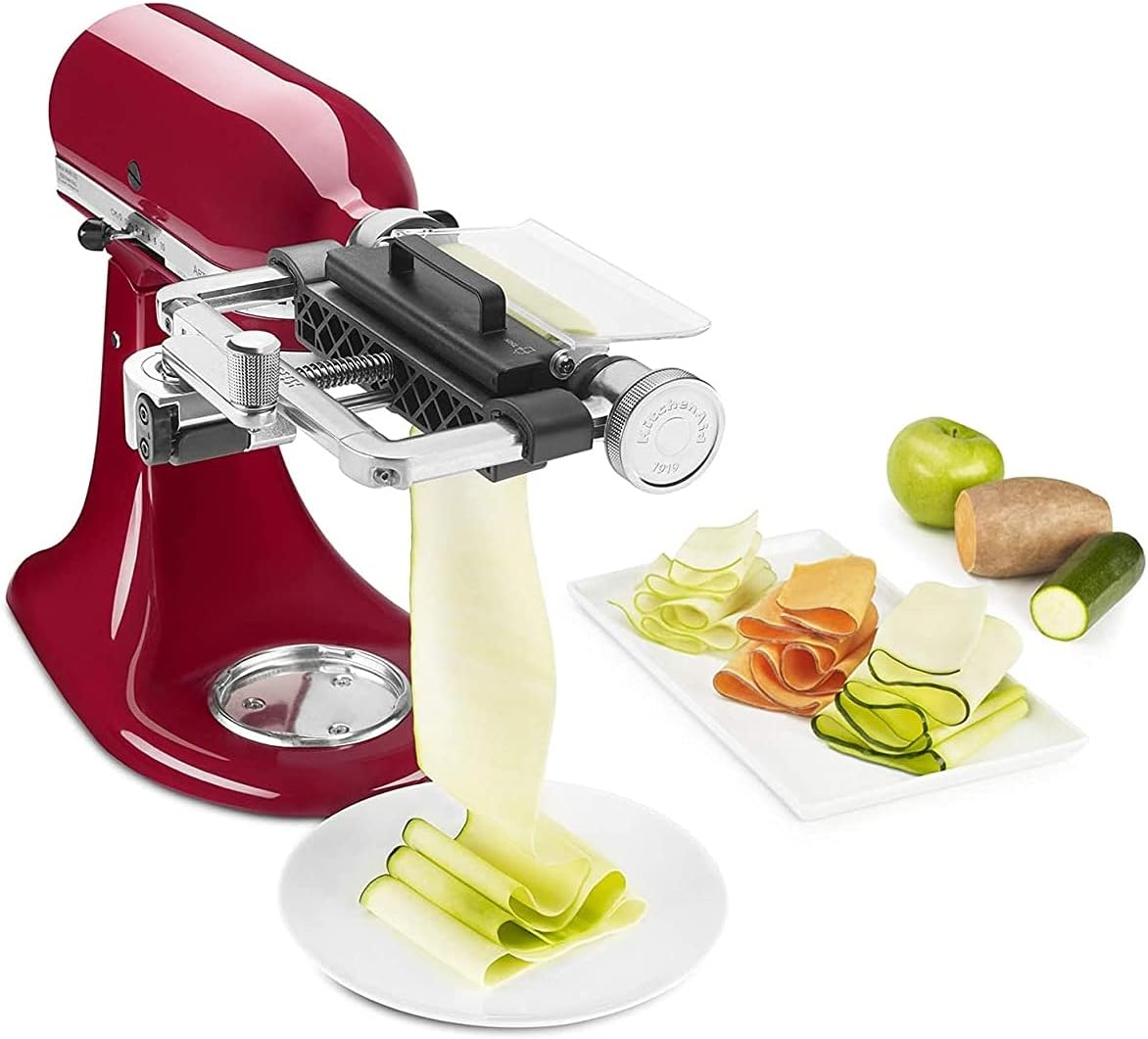 Vegetable Sheet Cutter Attachment with Noodle Blade Red - KSM2SCA