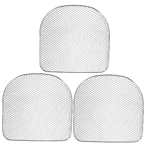 OUNONA 3 piezas Rejilla de Deshidratación Inoxidable para Freidora de Aire para Asar Frutas Verduras y Carnes Cocina Eléctrica