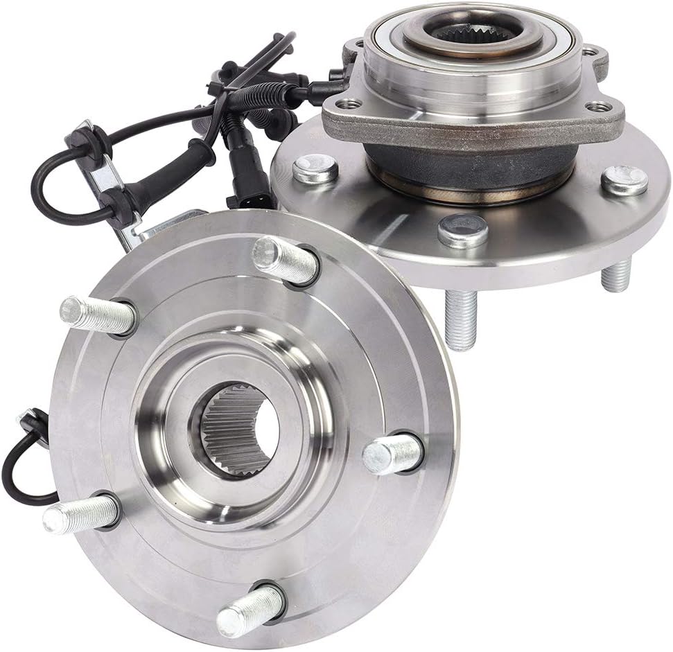 ECCPP Wheel Hub and Bearing Assembly Front 513273 fit 08-14 For Chrysler Town & Country, 08-14 For Dodge Grand Caravan, 09-14 For VW For Routan Replacement For 5 Lugs Wheel Bearing with ABS 2 pcs