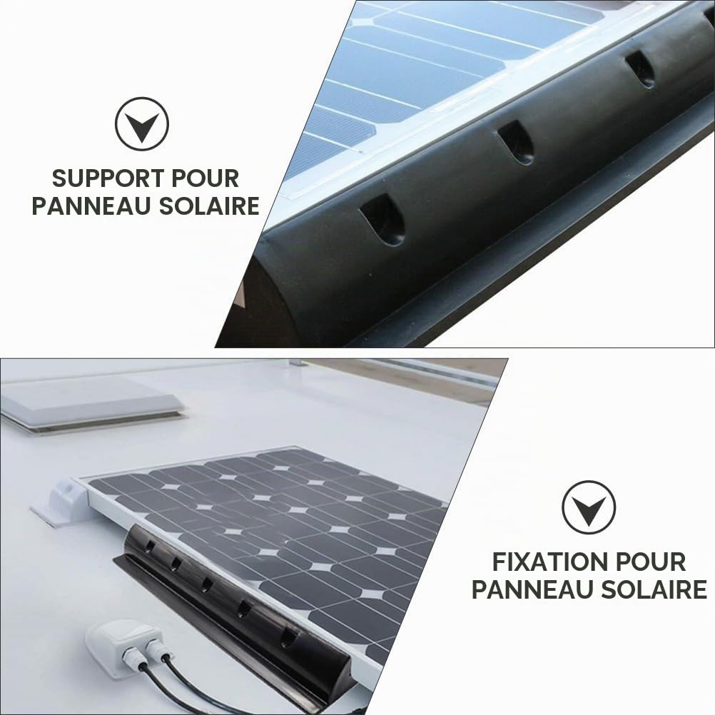 Cabilock Support De Panneau Solaire De Toit Pour Camping-Car Et Bateau Supports De Panneaux Solaires Résistant Aux Uv Étanche Installation Facile 2 Pièces