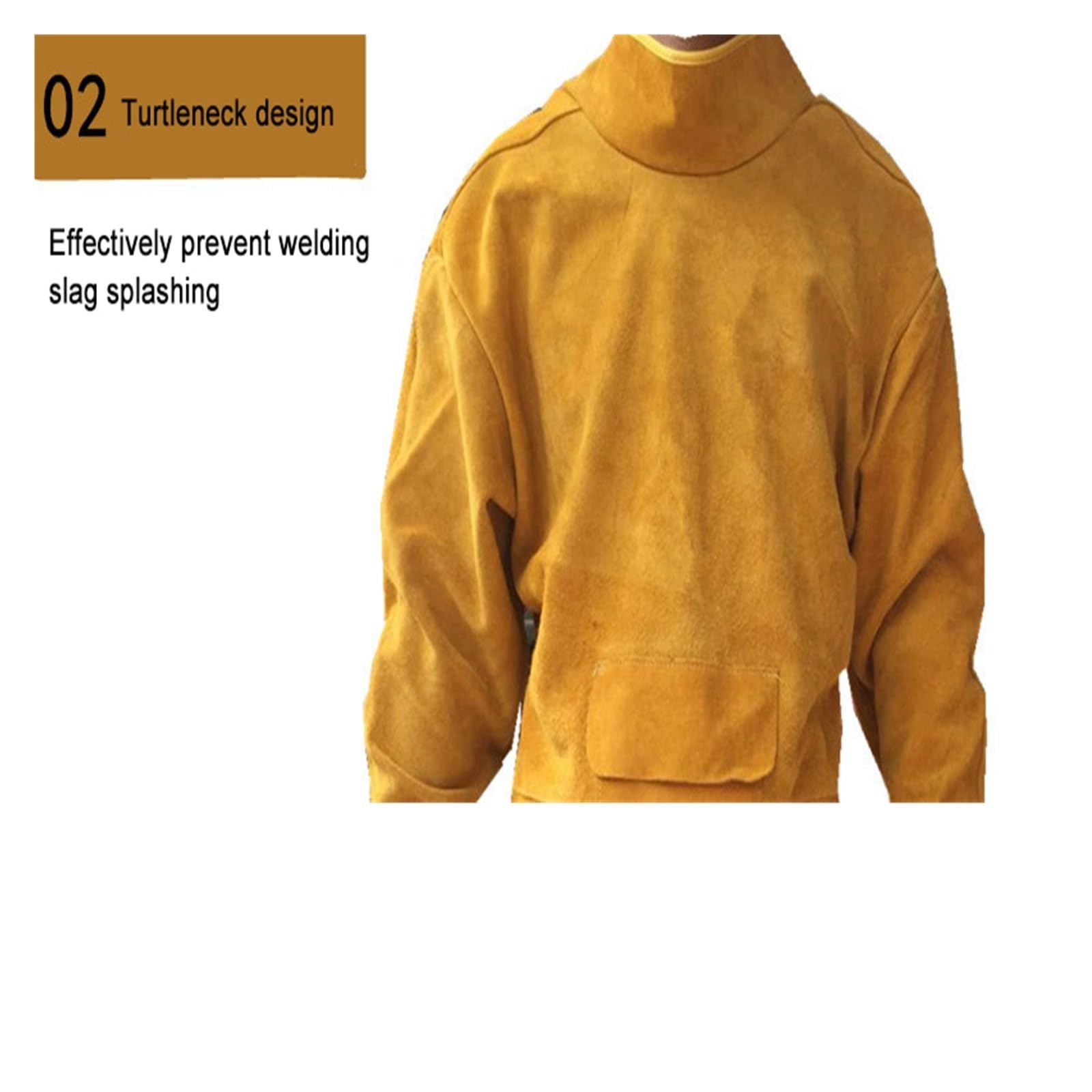 Ropa de soldador cuero, mono ignífugo, delantal y traje protección metal Carpintero, ebanista(L)