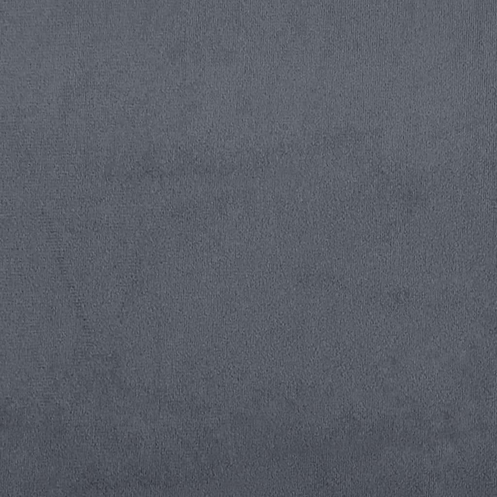 3-Seater Sofa Dark Gray Velvet Living Room Furniture