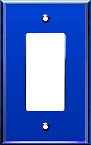 Vista 41 de LIDER LWP-31O-ABK, placa de pared decorativa de acrílico reflectante, placa de interruptor de luz espejada, cubierta de salida de plexiglás, vidrio