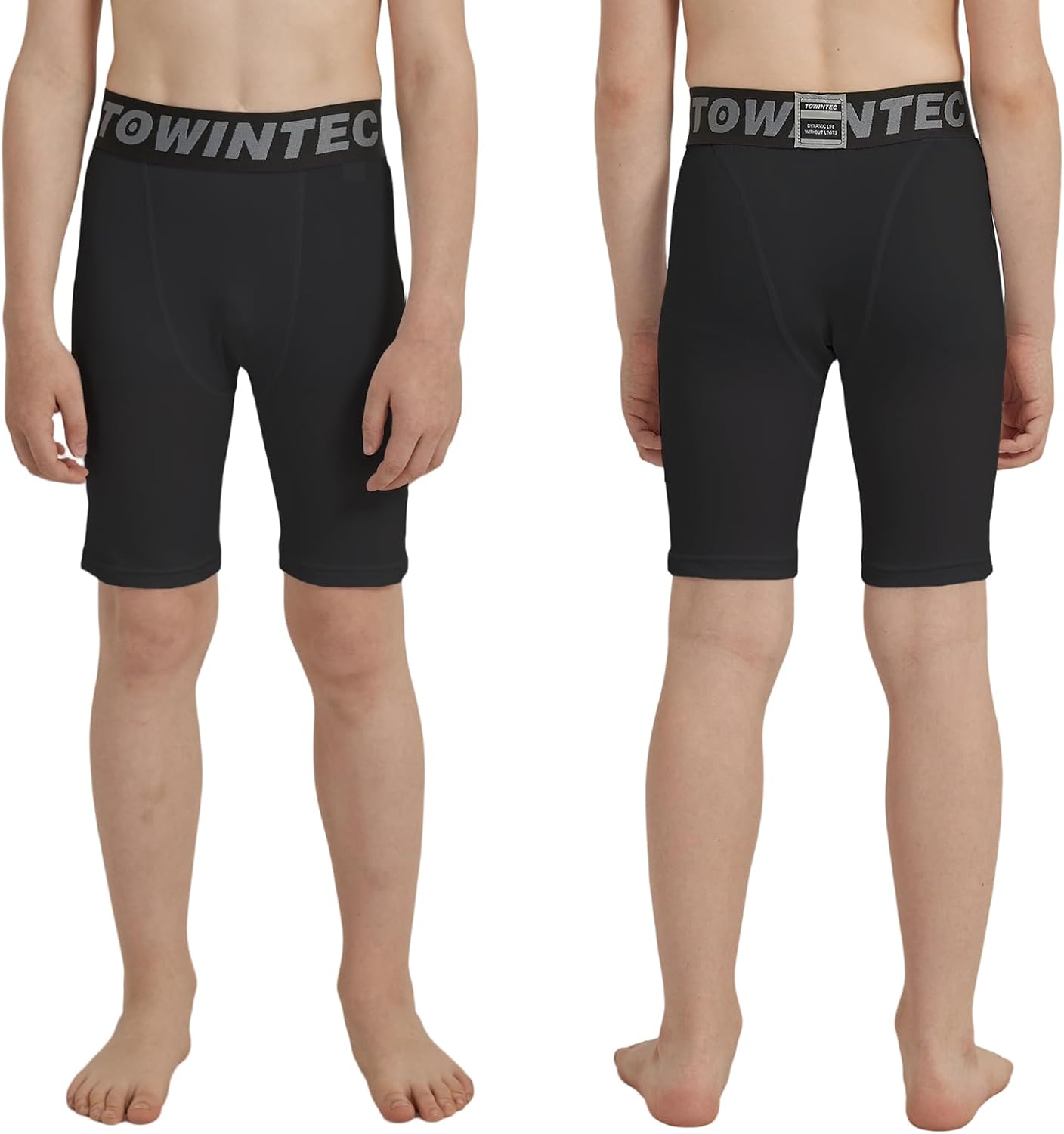 Youth Boys Compression Shorts Kids Tight Base Layer Breathable Childrens Underpants Workout Under Short Underwear