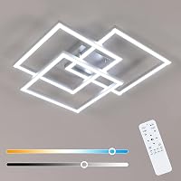 Mckalen 40W LED Mennyezeti Lámpa Dimmelhető Távirányítóval 62cm Ezüst 1