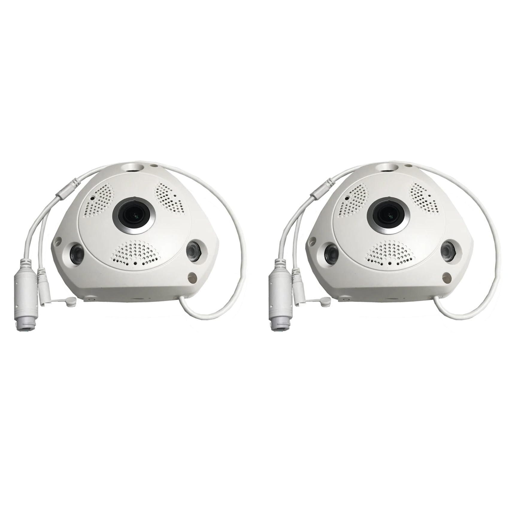 Hndhbfgrt As Shown 2X Imx335 5Mp Indoor Poe Ip Camera Fisheye Wide Angle Face Detection Infrared Night Vision Vr Cam Video Surveillance