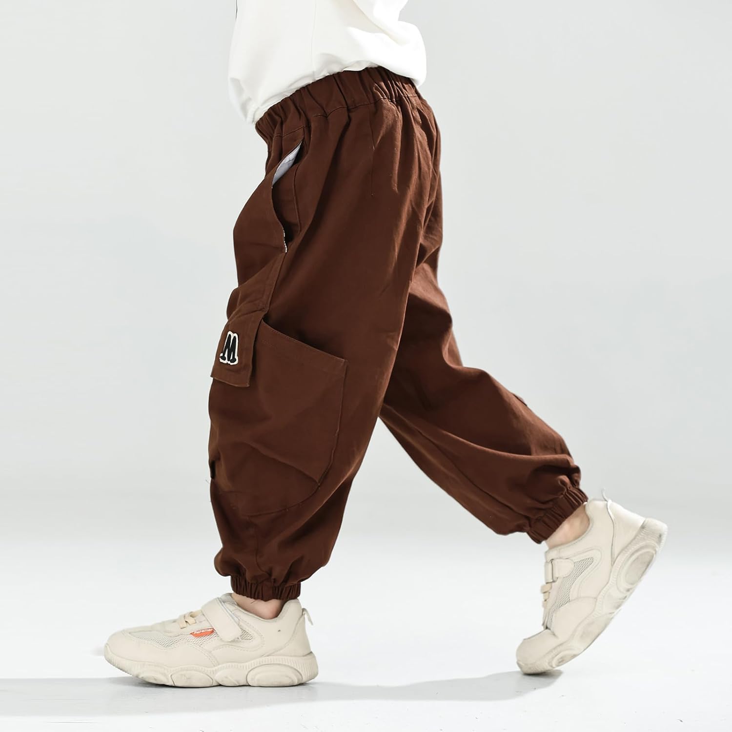 MINI PANDA Toddler Pants Boys& Girls, Relaxed Stretch Twill Toddler Casual Pants - Image 2