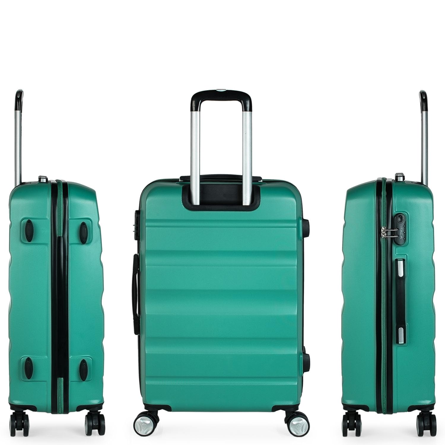 Juego maletas de viaje rígidas trolley con Candado de Combinación y 4 Doble