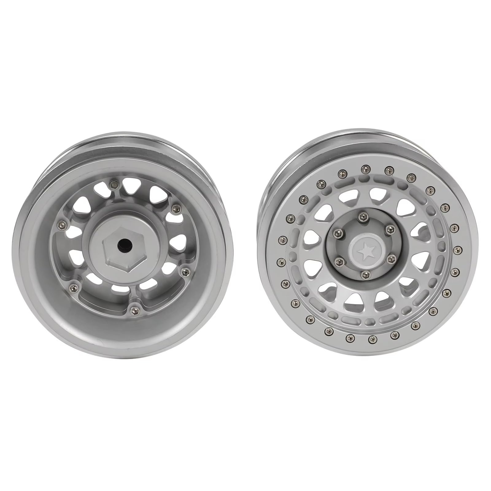 Mozzo Ruota CNC 2.9 Beadlocks Per Axial Per Wrangler 1/6 Parti RC Parti Auto