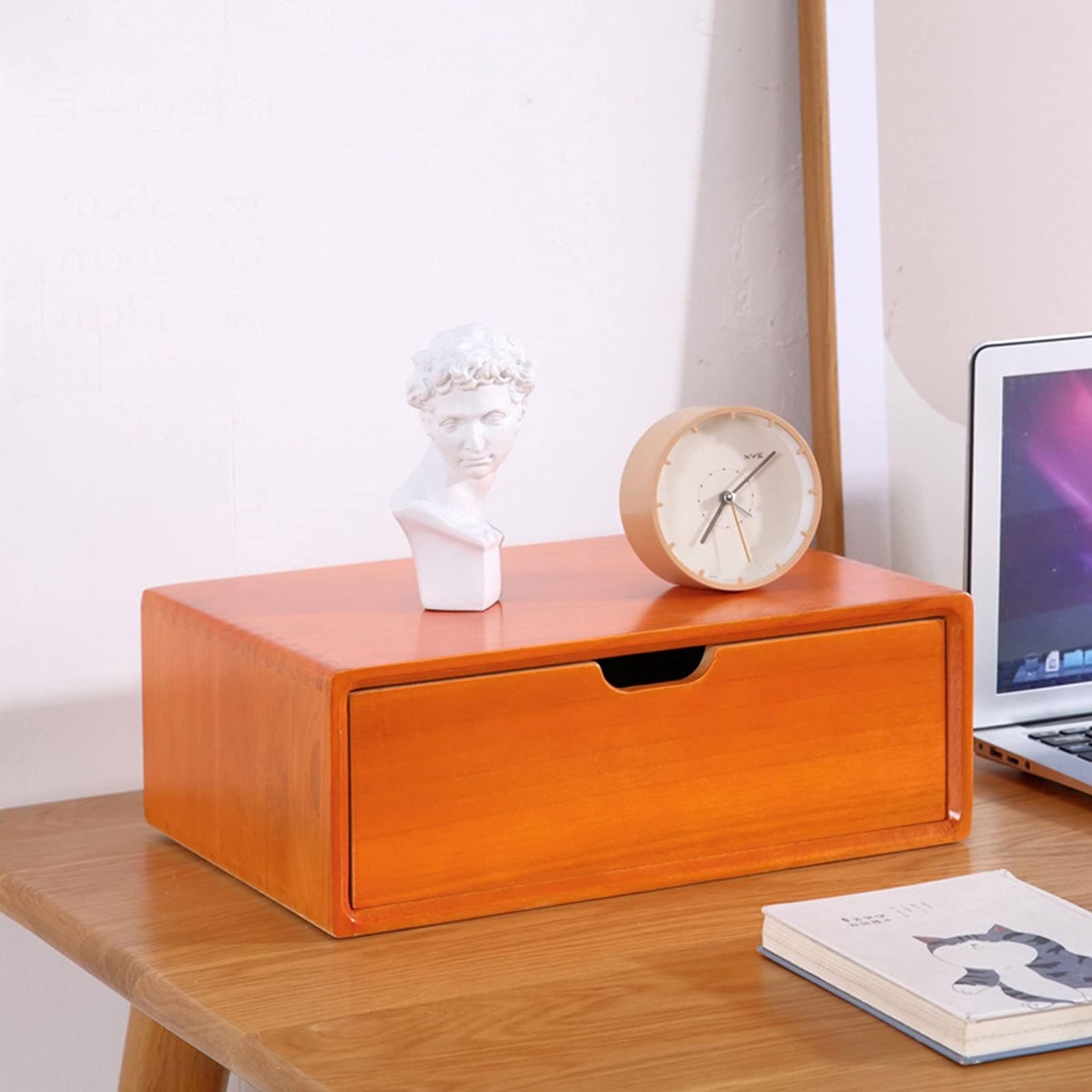 Schedario Da Scrivania - Schedario Da Ufficio, Organizer Da Scrivania In Legno Massello Con Cassetto, Schedario A4, Scatola Per Organizer Per Cassetti Per Forniture Per Ufficio Scolastico ( Color : C