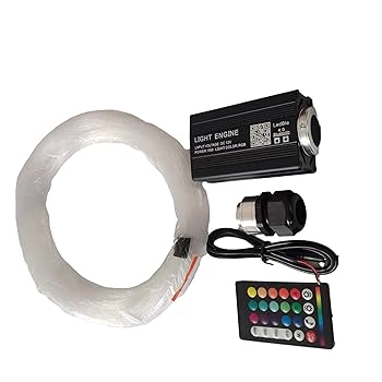 Cloudsale 16W Fiber Optic Star Ceiling Light Kit RGBW APP+