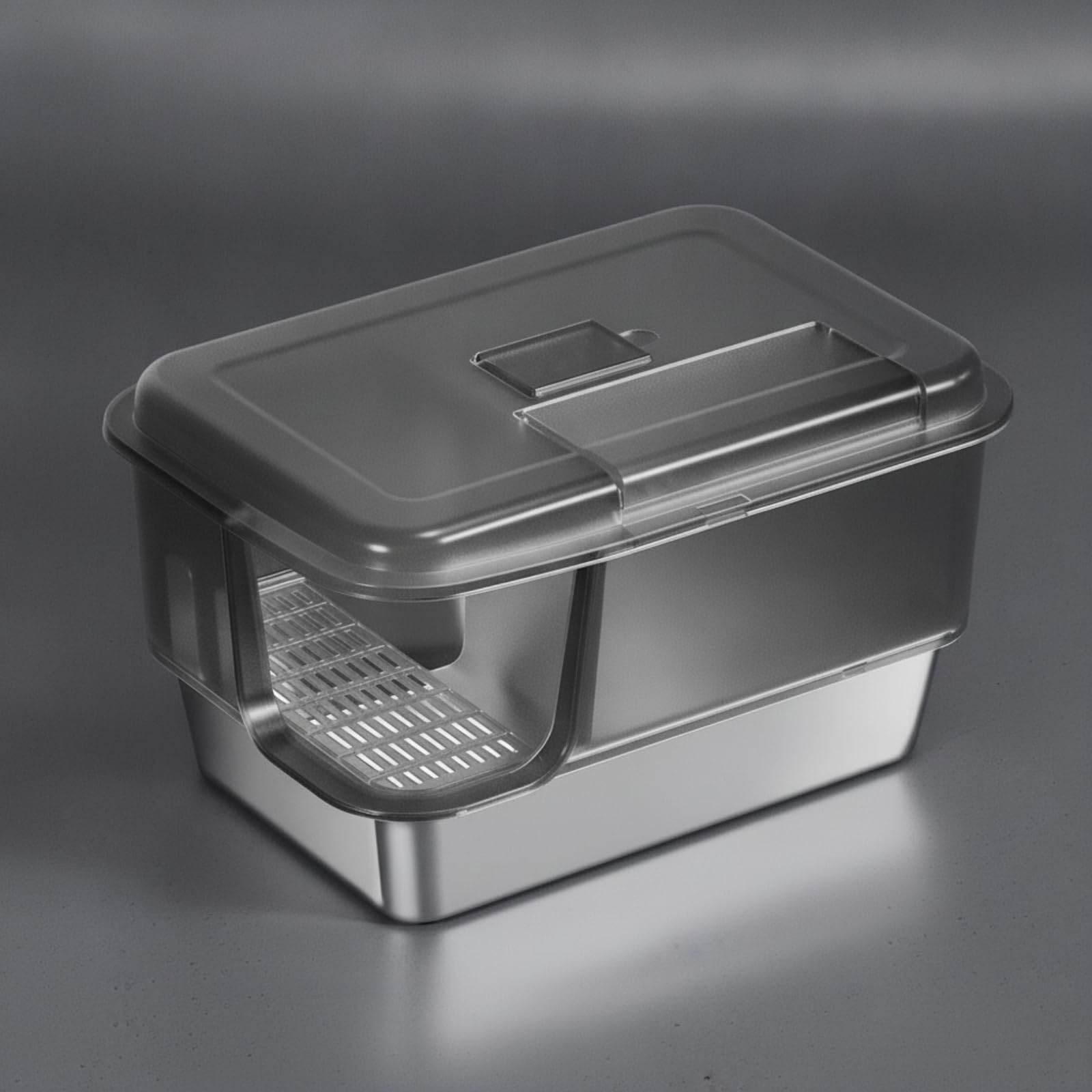 Lettiera Chiusa Antiodore, Grigio Bianco, style to 1