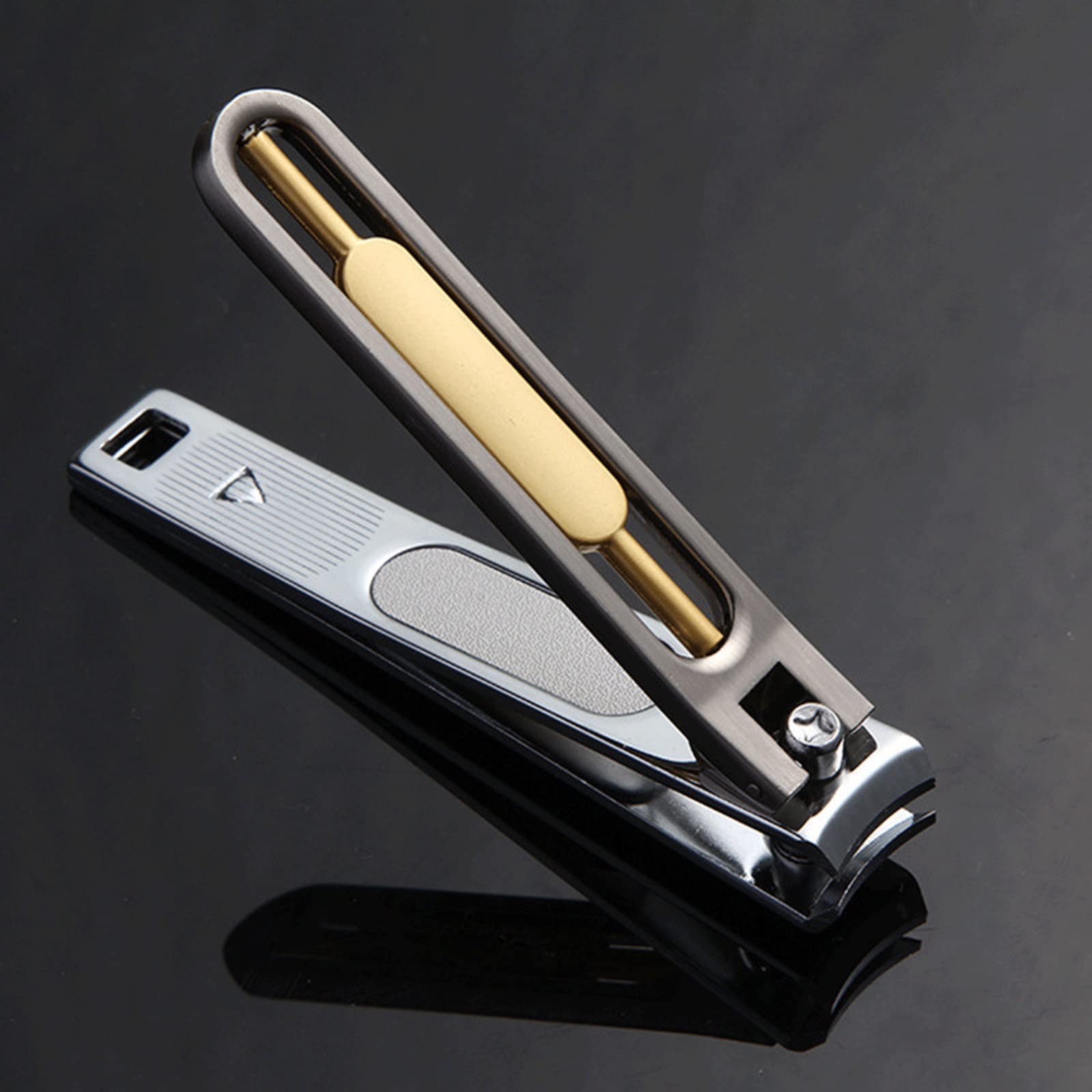 Cortaúñas de cabeza plana de acero al carbono grueso, cortador profesional para adultos, cortaúñas grandes, herramienta ergonómica de manicura
