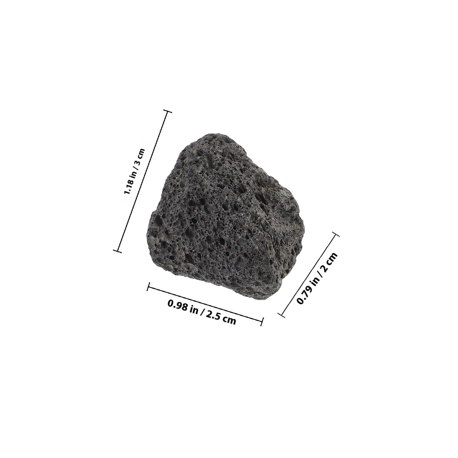 BESTonZON Pierres de lave naturelles - Cheminée volcanique - Galets de pierre de lave pour aquariums et parterres de plantes - 1 sachet de 400 g - Pierre volcanique poreuse pour eau douce et eau salée