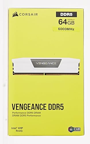 Miniatura 2 de CORSAIR Vengeance DDR5 RAM 64 GB (2 x 32 GB) 6000 MHz CL40 Intel XMP iCUE Memoria de computadora compatible - Blanco (CMK64GX5M2B6000C40W)