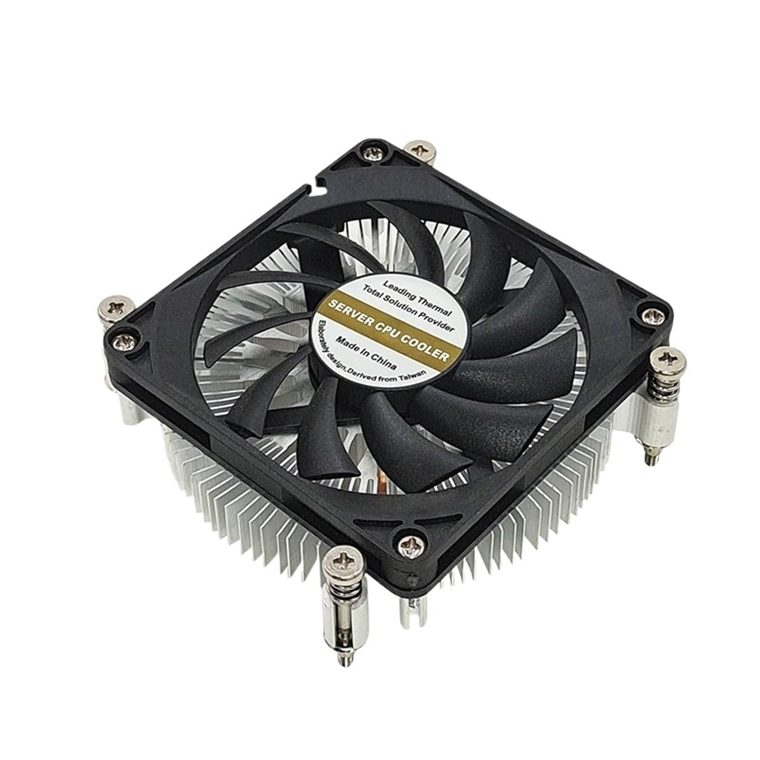 Thin Active CPU Cooler Suit for LGA755 1150 1151 1155 1156 1200 Aluminum heatsink with