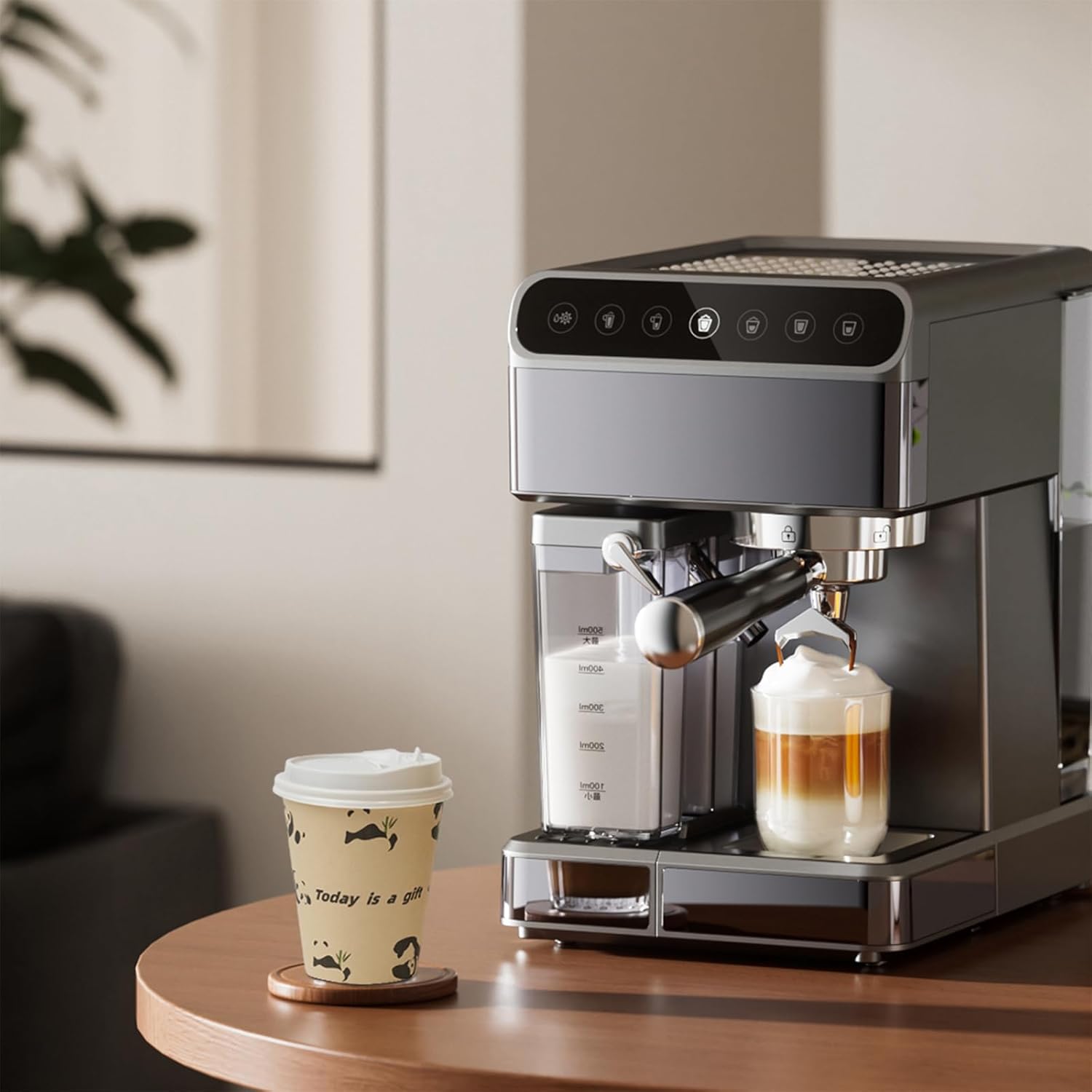 12 OZ 25 Pack Disposable Cups Paper Coffee Cups with Lids, Disposable Paper Cups for Cold/Hot Drinks, Leak-Proof To Go Drinking Cups for Office Party Home Picnic & Travel (Panda) - Image 6