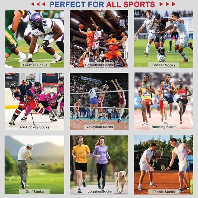 UOG (United One) Professional Sports Socks – Muscle-Activating, Arch Support, Boost Agility. Made in the USA2