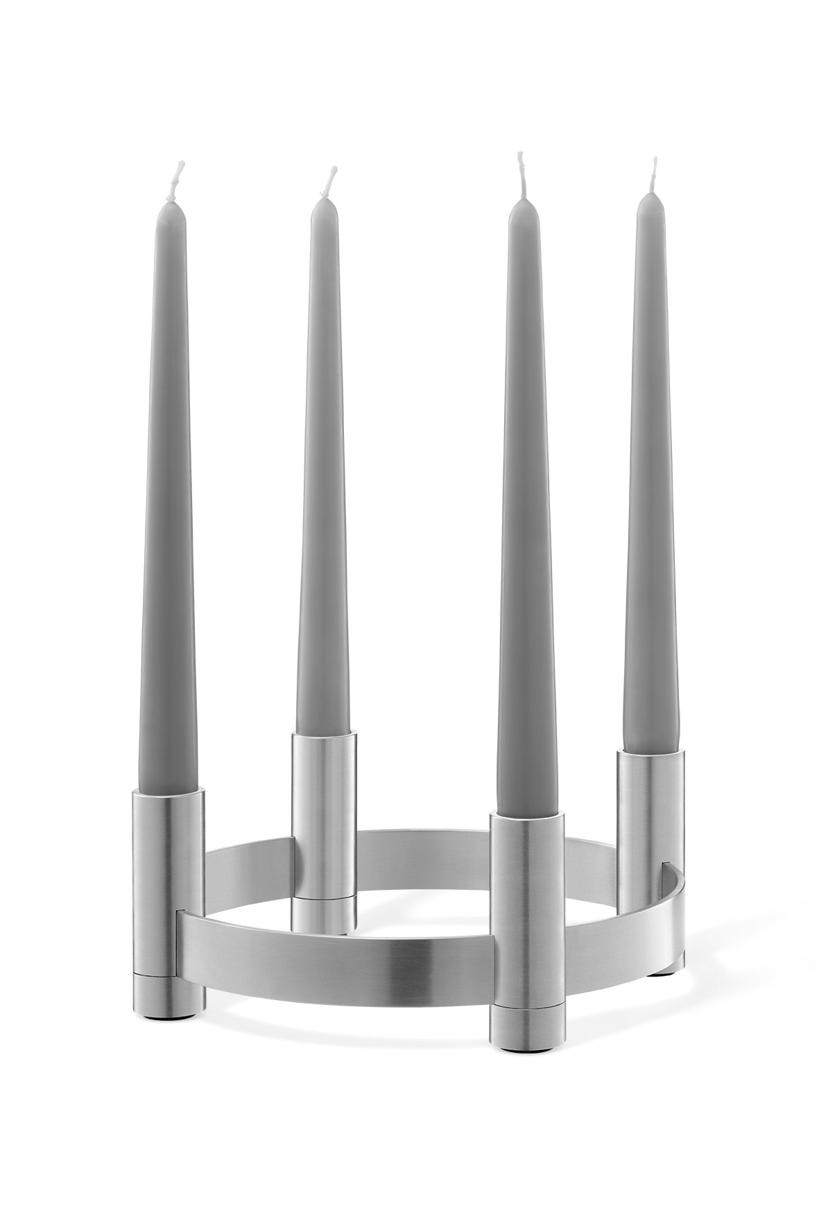 ZACK Original LUMES Candleabra with Four Arms, Silver