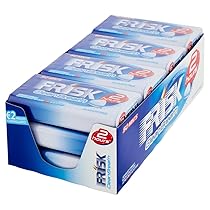 Frisk Clean Breath, Caramelle Dure Gusto Peppermint, Microcompresse con Zinco, con Edulcoranti, Senza Zucchero, Senza Glutine, 50 Unità, Confezione da 12