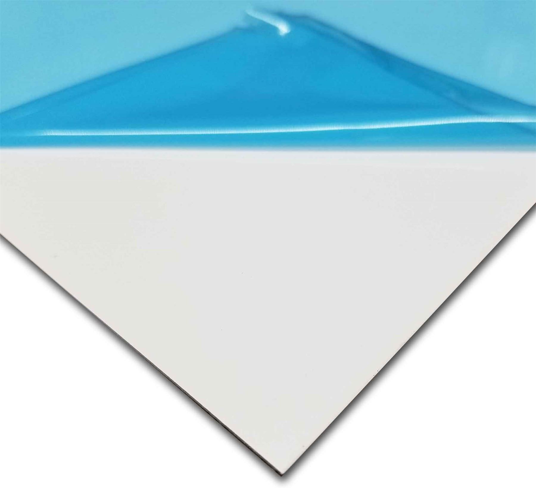 Online Metal Supply White Painted Aluminum Sheet, 0.040" x 12" x 12"