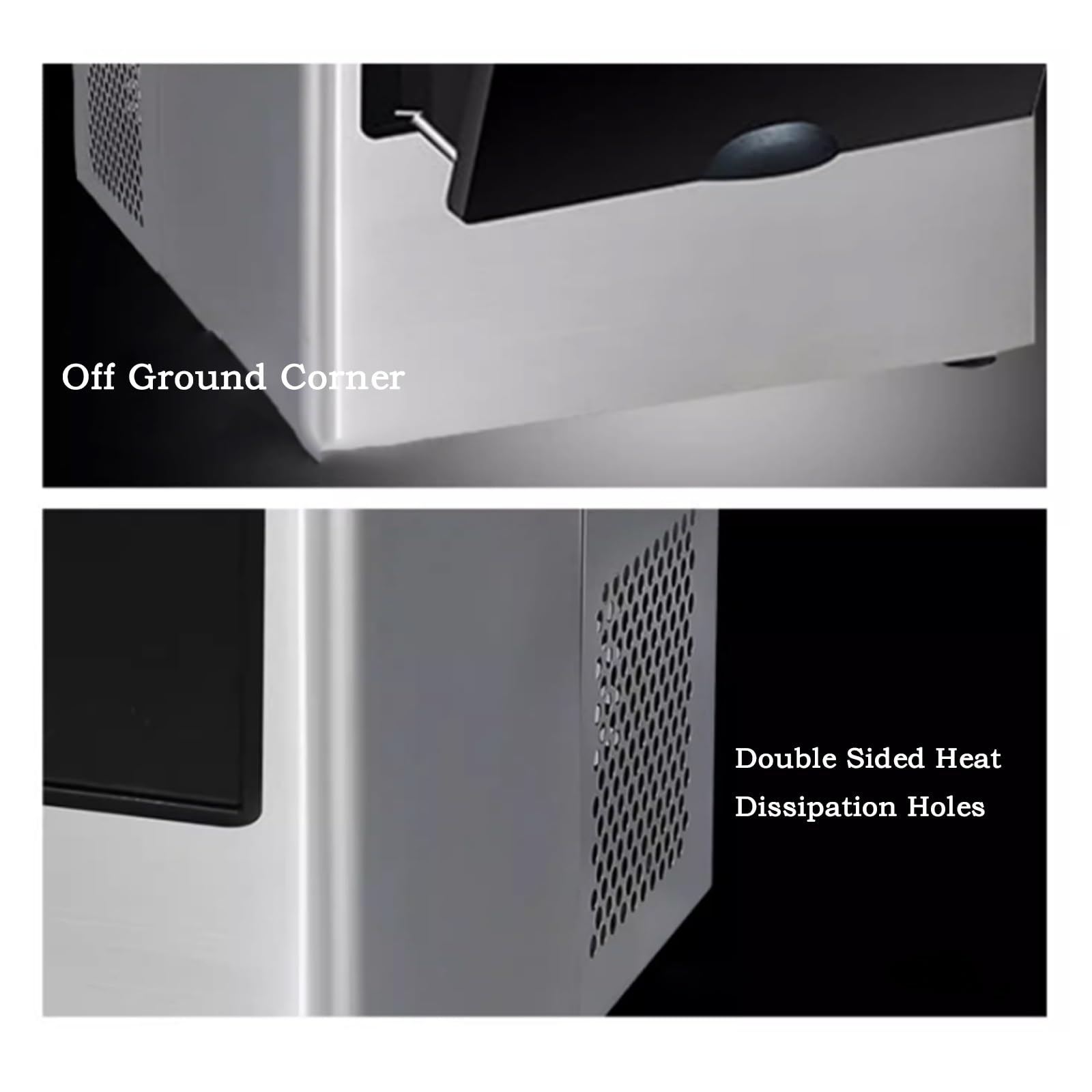 Máquina de Hielo portátil Máquina de Hielo Comercial pequeña, 25KG, Cubo Multifuncional for el hogar, máquina de Hielo Completamente automática Máquina para Hacer Hielo
