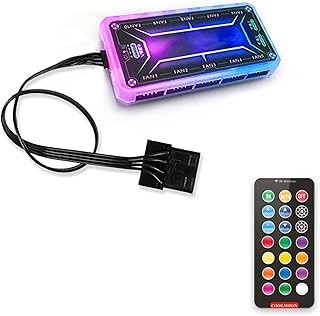 CPU Fan | 6 Pin High-Performance PC Case Fans for Quiet Cooling | 6 Pin PC Case Fans 120mm for PC Cooling, Quiet PC, Needs Controller Febuy