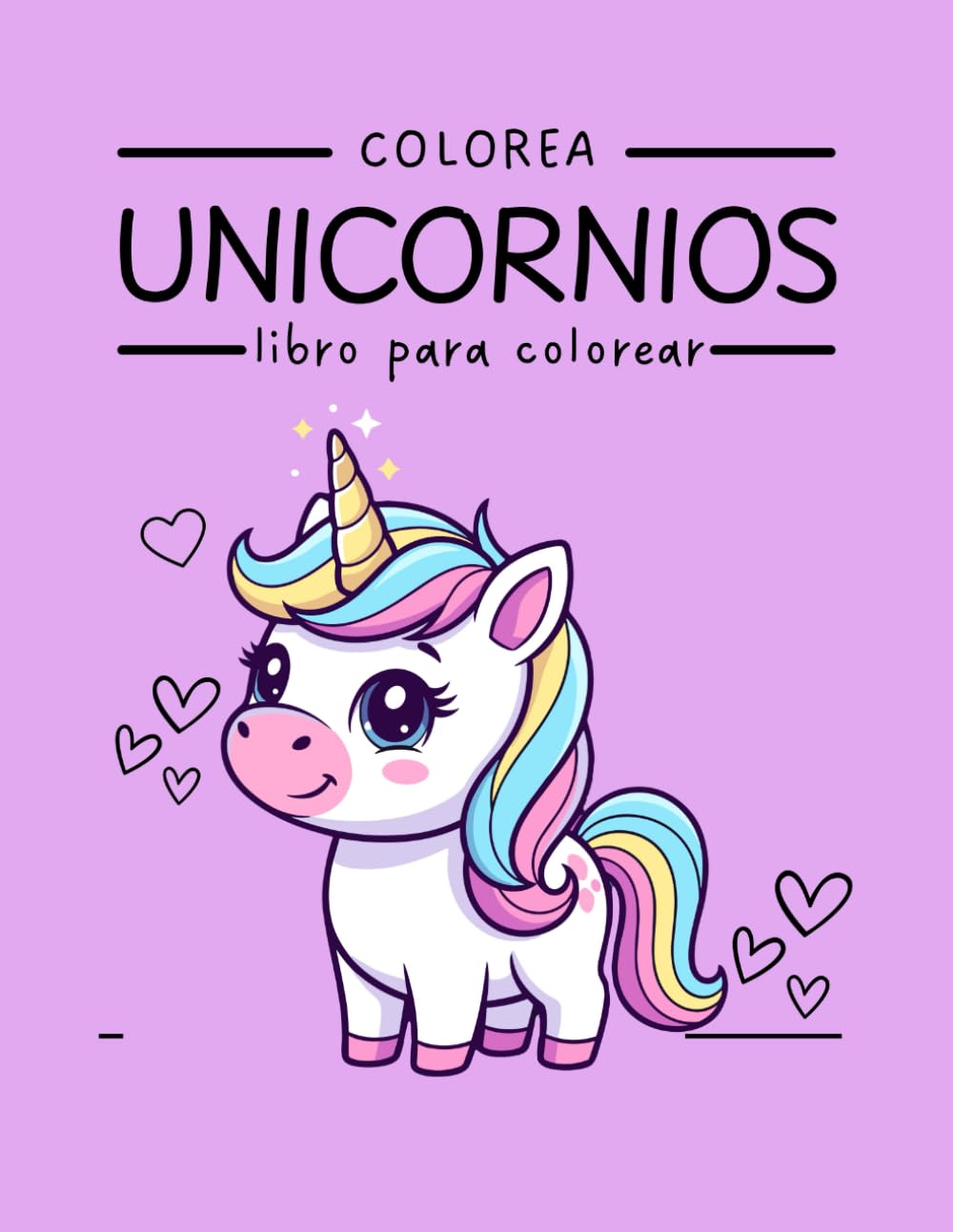 Colorea unicornios: Libro para colorear