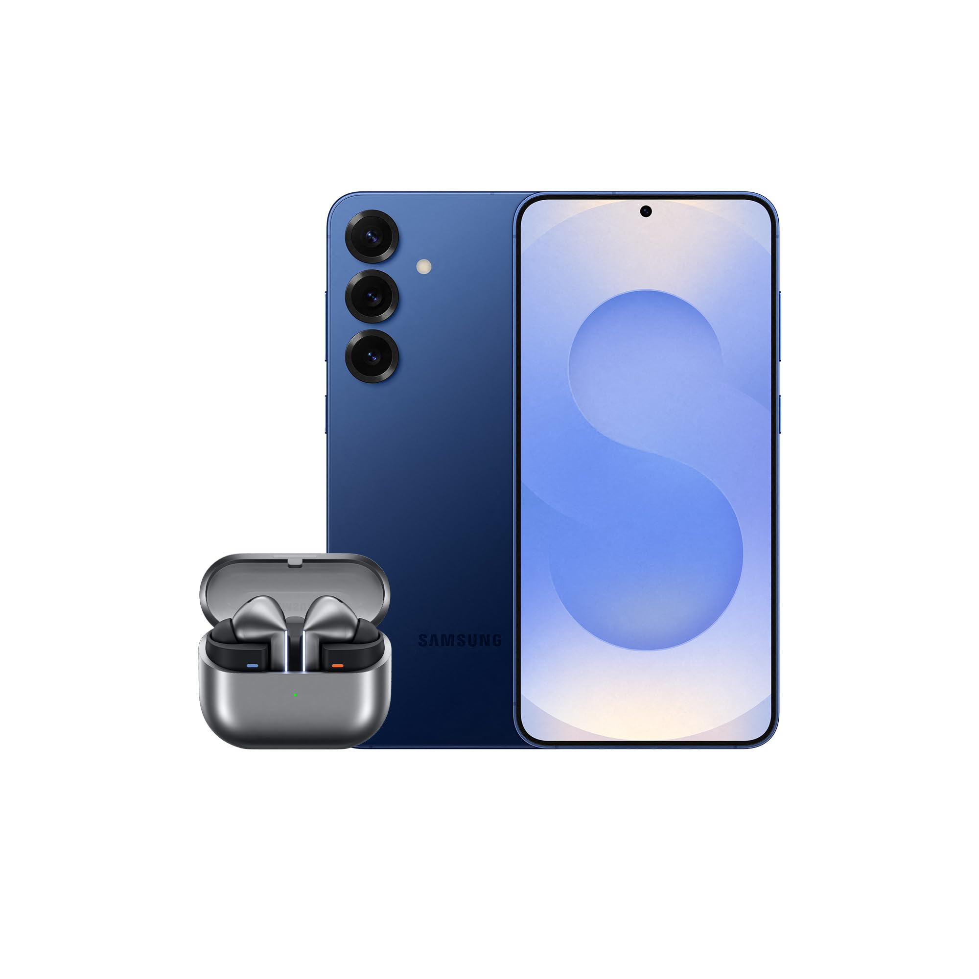 Samsung Galaxy S25+ AI Smartphone, 12GB Memory, 512GB Storage, Navy and Galaxy Buds3 Pro, Grey (UK Version)