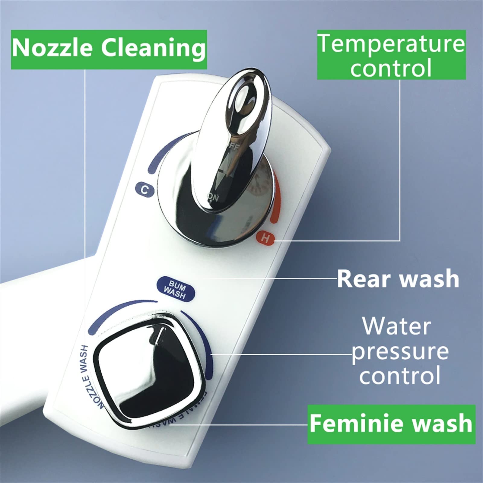Osobista higiena samooczyszczająca BIDET WC SEAT AKCESORIA BITET Opryskiwacz bidet Cleaner WC gorący i zimny bidet nieelektryczny