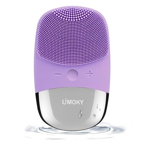 Miniatura 1 de Cepillo de limpieza facial, 3 en 1 eléctrico de silicona para la cara, masajeador vibratorio, resistente al agua IPX7, cepillo limpiador facial