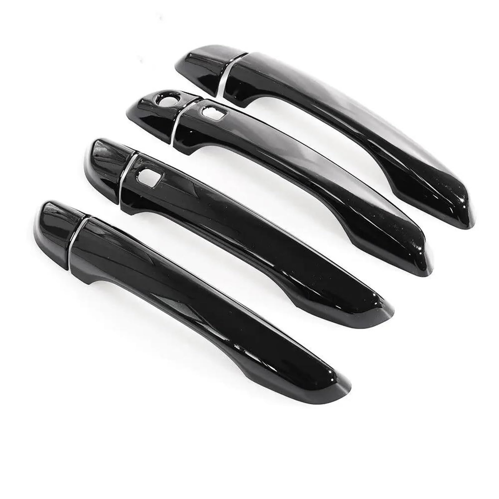 Yeskit Black 2 Sensors Car Door Handle Cover Trim Accessories For Peugeot 308 308Sw T9 2016-2022(Black 2 Sensors)
