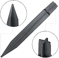 Vista 4 de 8 piezas de estaca de antorcha de 8.26 pulgadas, estaca de luz de sendero de plástico, repuesto de luz de sendero, estaca solar de plástico ABS