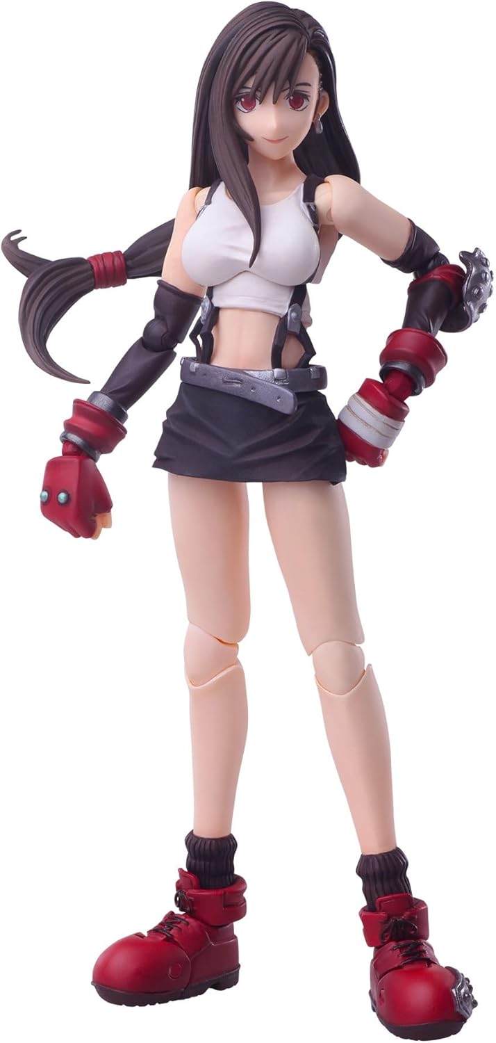 Square Enix Final Fantasy VII Bling Arts Tifa Lockhart PVC Pre-Painted Action Figure, Black, 4988601381734