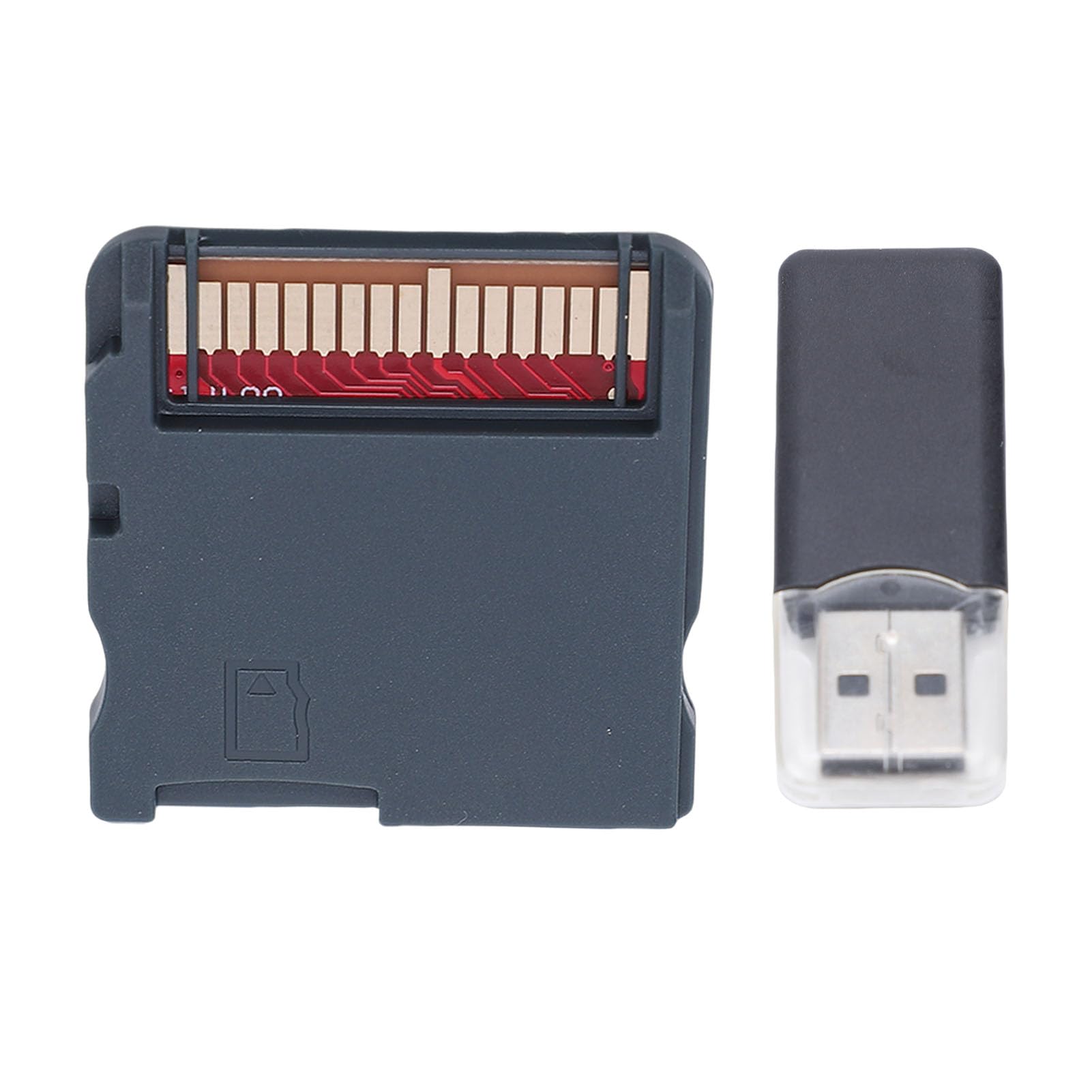 Tosuny Carte de Cartouche de Jeu, Carte de Gravure de Jeu NDS avec Adaptateur de Cartes Flash de Jeux 3DS, Lecture et écriture Haute Vitesse, Compatible avec NDS/ (Ensemble noir WOODHK)