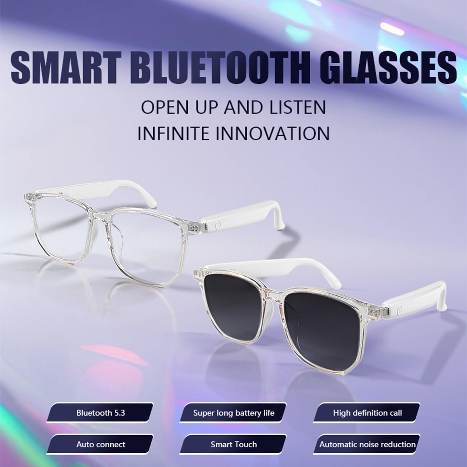 Xmenha Smart Glasses For Men Women Wireless Smart Dark Sunglasses With Bluetooth Speakers Audio Glasses Blue Tooth Eyeglasses