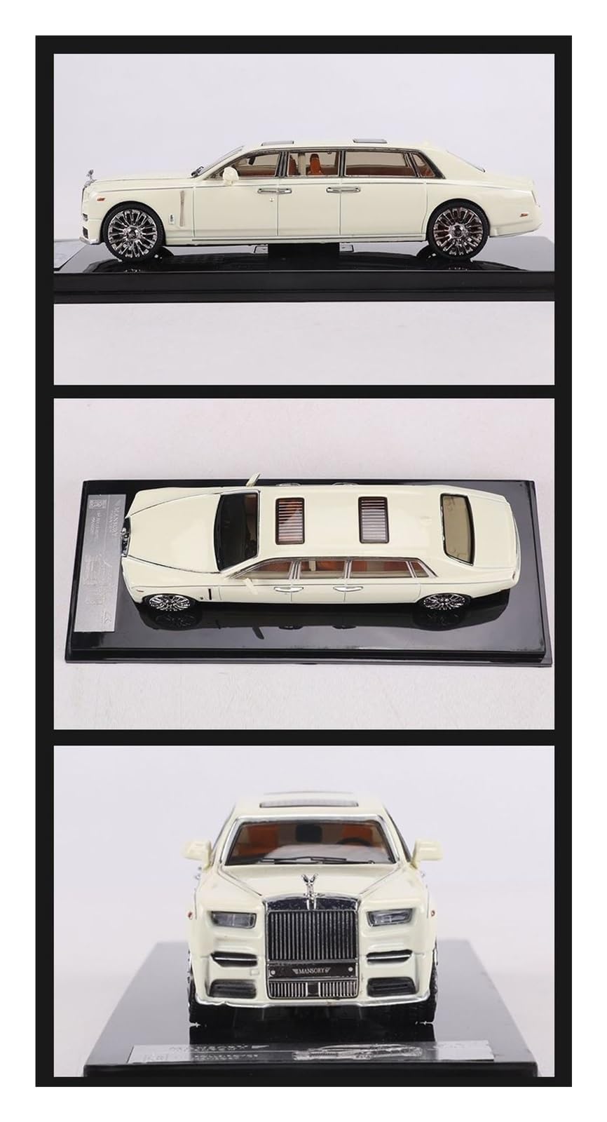 Modellauto Im Maßstab 1 64 Für Rolls-Royce Phantom VII 8. Generation Extended Edition Legierung Automodell Rot Für Die Sammlung(White)