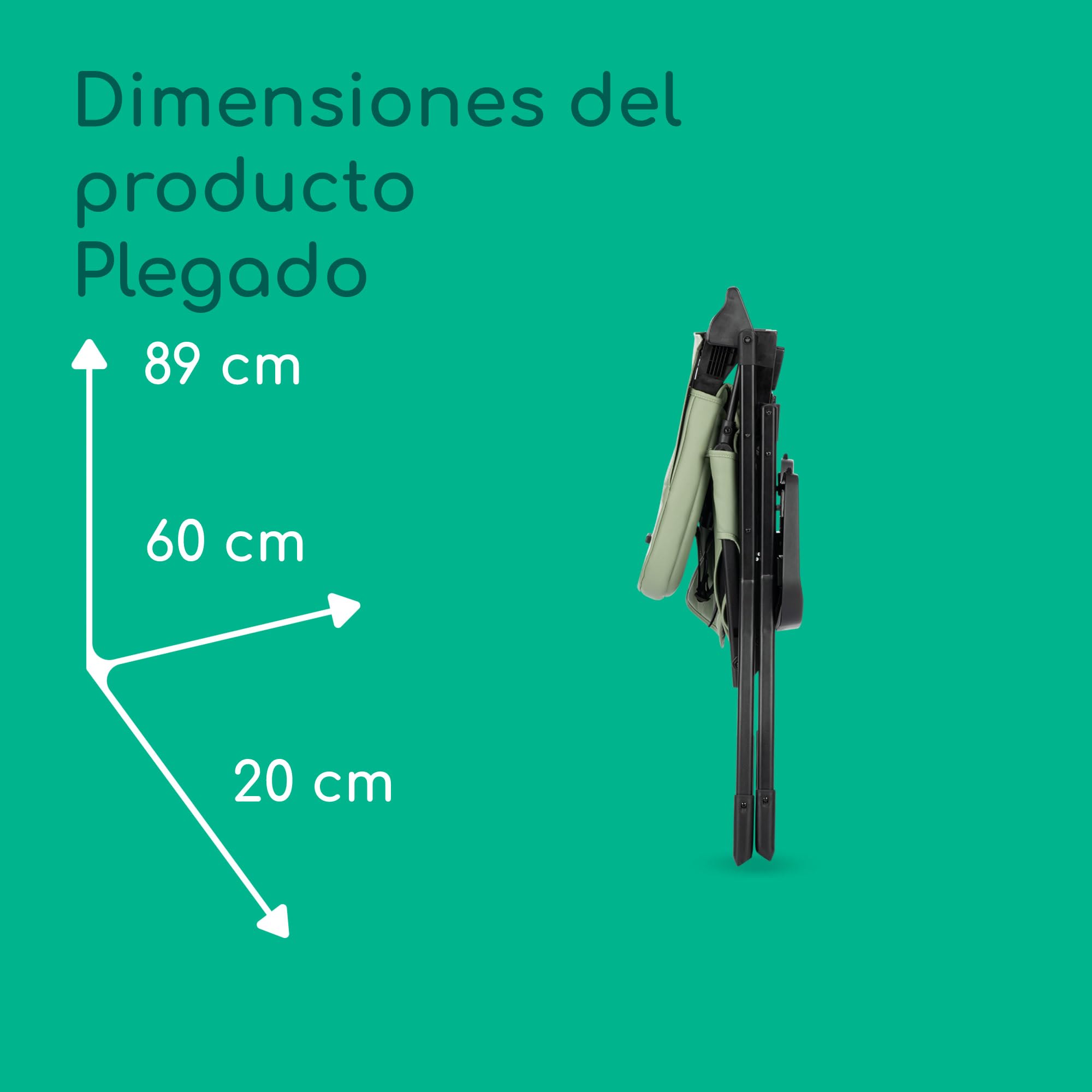 Bebeconfort Mallow, Trona Bebé Ligera, 0-3 Años, 0-15 kg, Plegado Ultracompacto, Cómodo Asiento Acolchado, Fácil Limpieza, Ligero (5,6 kg),3 Posiciones de Reclinado, Fácil Transporte, Mineral Green