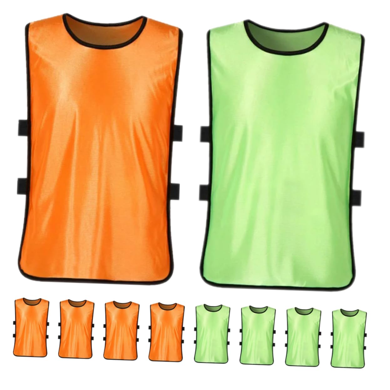BRIGHTFUFU 10pcs Soccer Training Vest Breathable Sports Vest for Men Soccer Pinnies