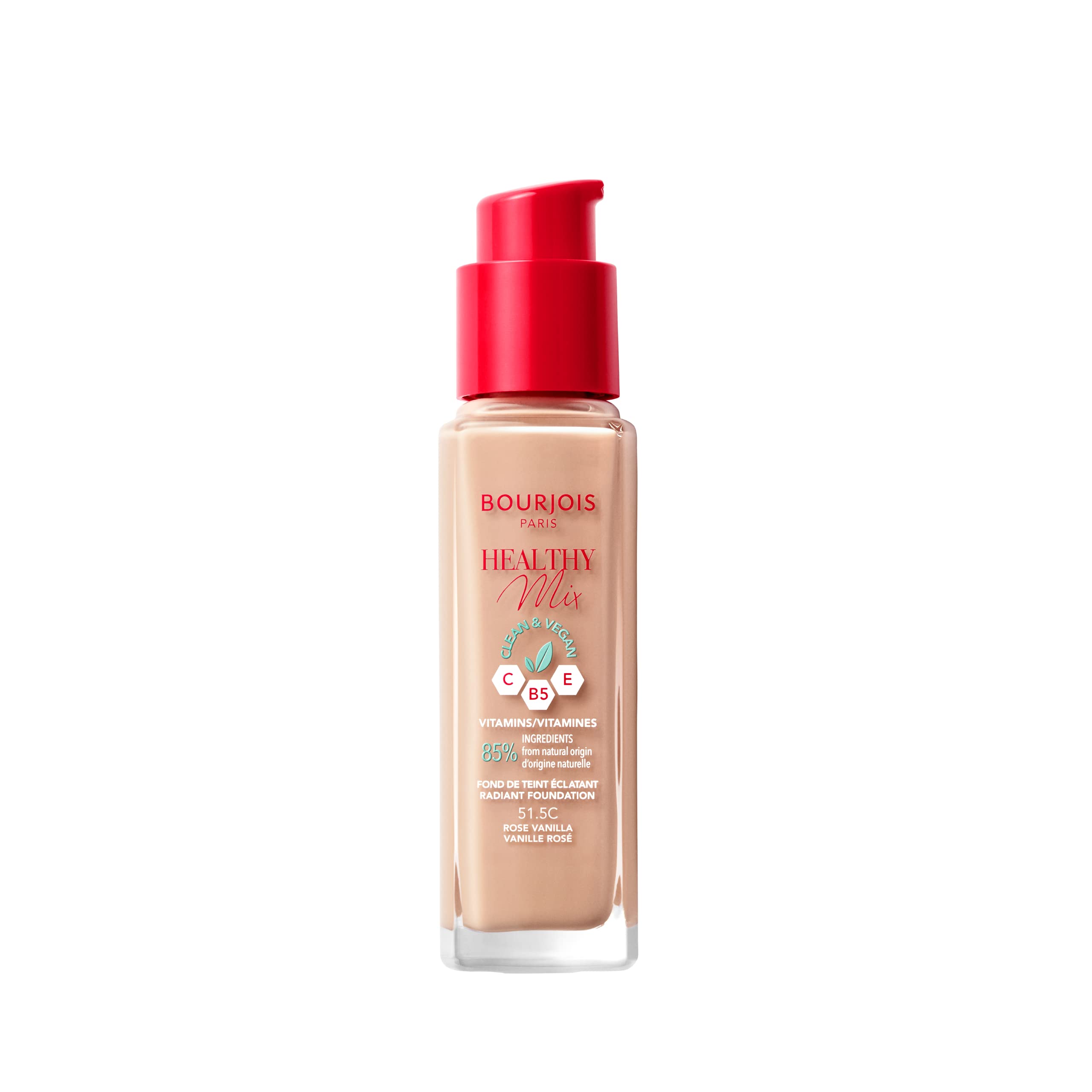 Healthy Mix Clean and Vegan Foundation 30ml - 51.5C Rose Vanilla