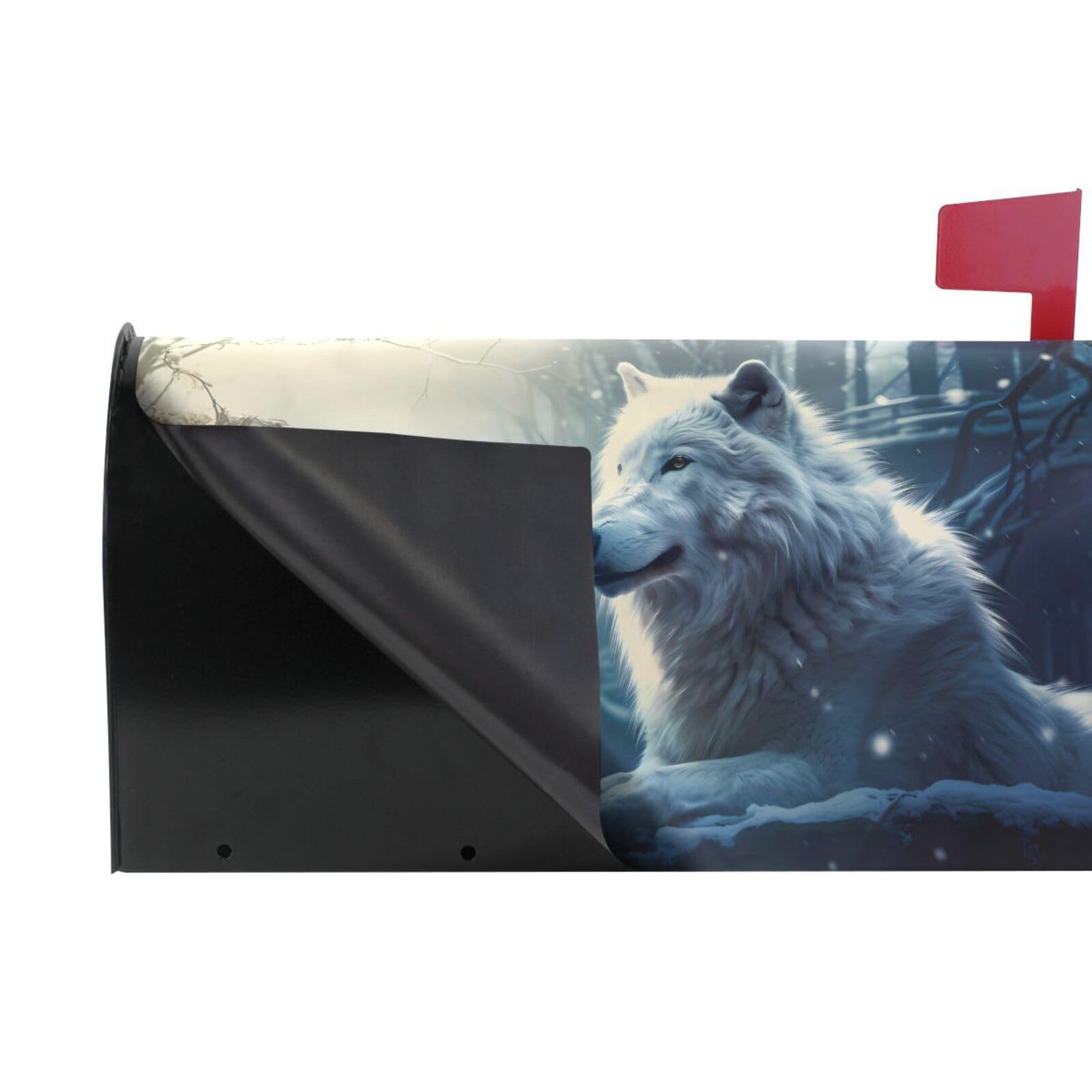 Wolf (72) Magnetic Mailbox Cover MailWraps Garden Yard Home Decor For