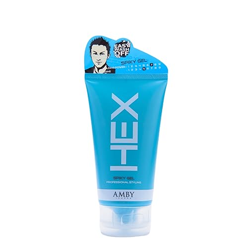 Miniatura 15 de HEX Amby - Gel de peinado para el cabello, goma de mascar energética, definición con fuerte sujeción duradera, acabado seco mate no graso