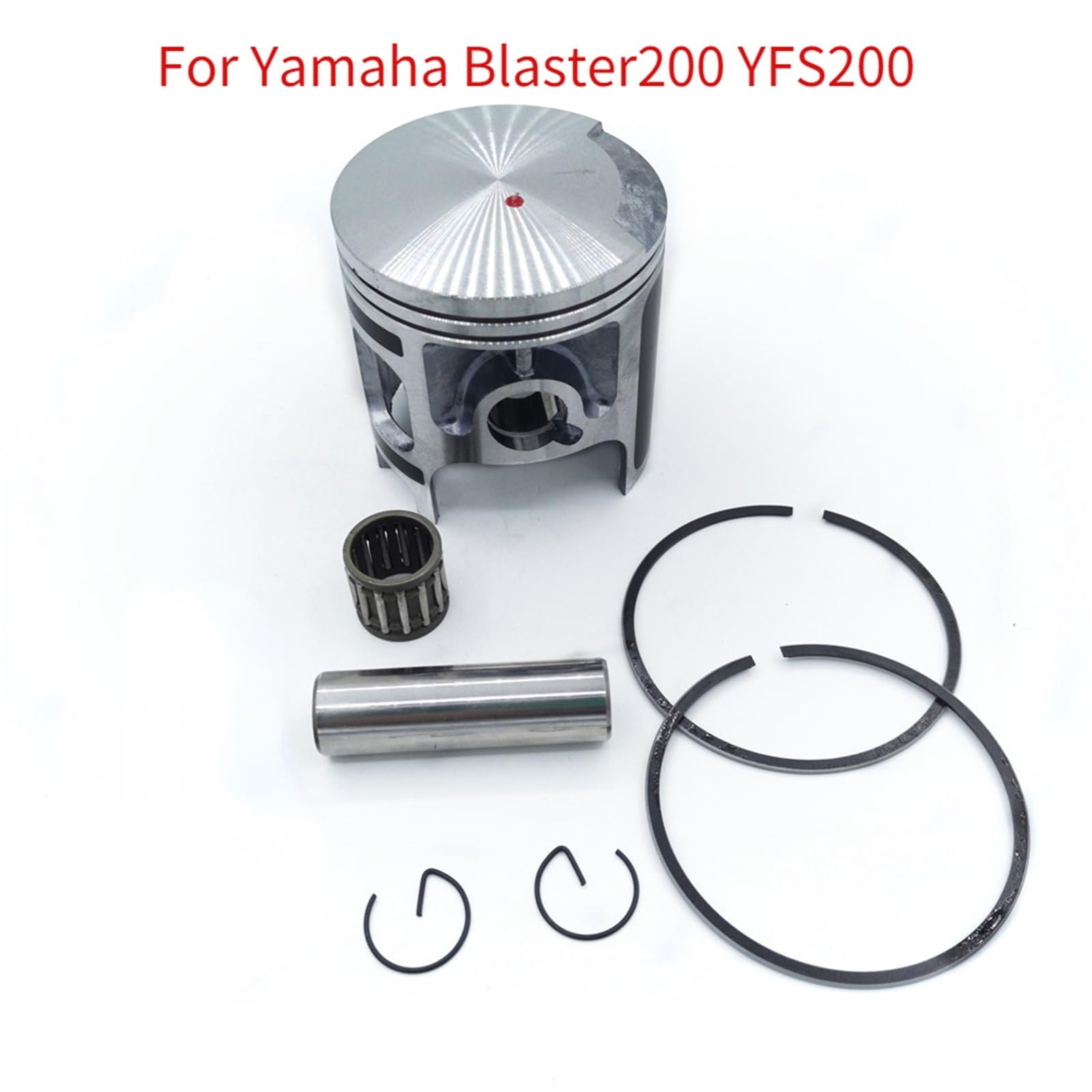 Kit pistone Kit Fasce Elastiche pistone Adatto per Yamaha Blaster 200 YFS200 1988-2006, alesaggio 66 mm, Parti Motore per Motocicletta. Kit pistone Cilindro