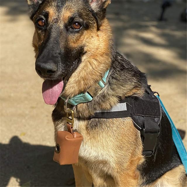 Foto 3 de 8 de BANGNA - Dispensador de Bolsas para Caca de Perro portátil para Exteriores, Bolsa de PU, Soporte para Bolsas…