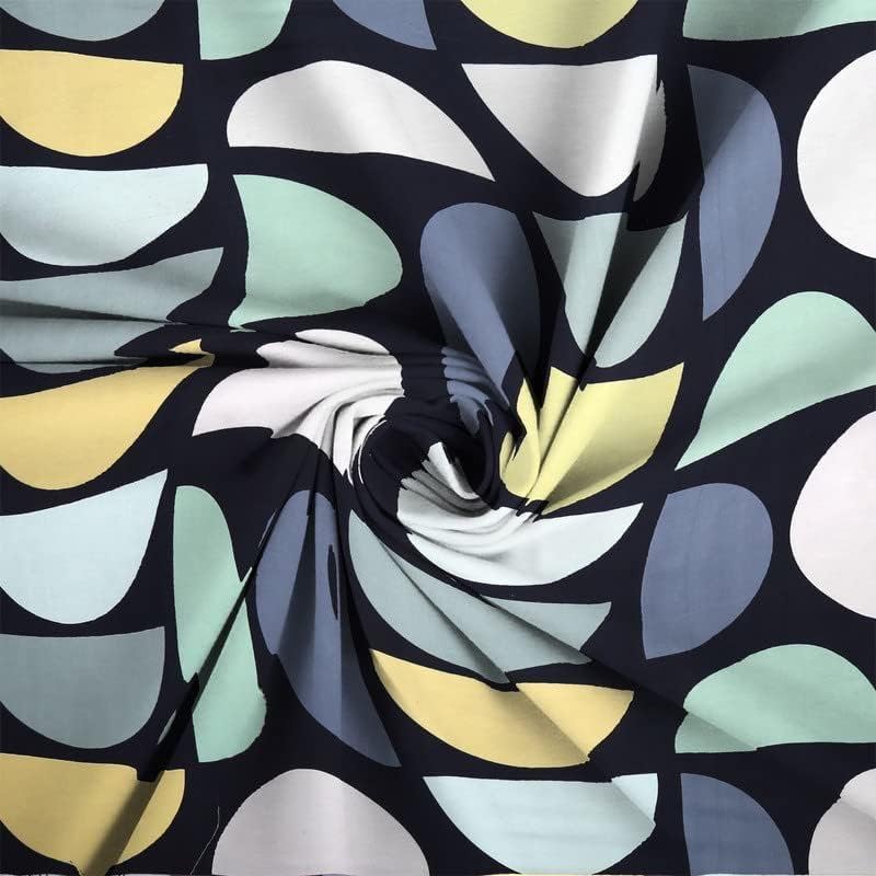 Image of Cotton Feel Glace Cotton Elastic Fitted Printed King Size Double Bed Bedsheet with 2 Pillow Covers (72 inchx78 inch, Black Box)