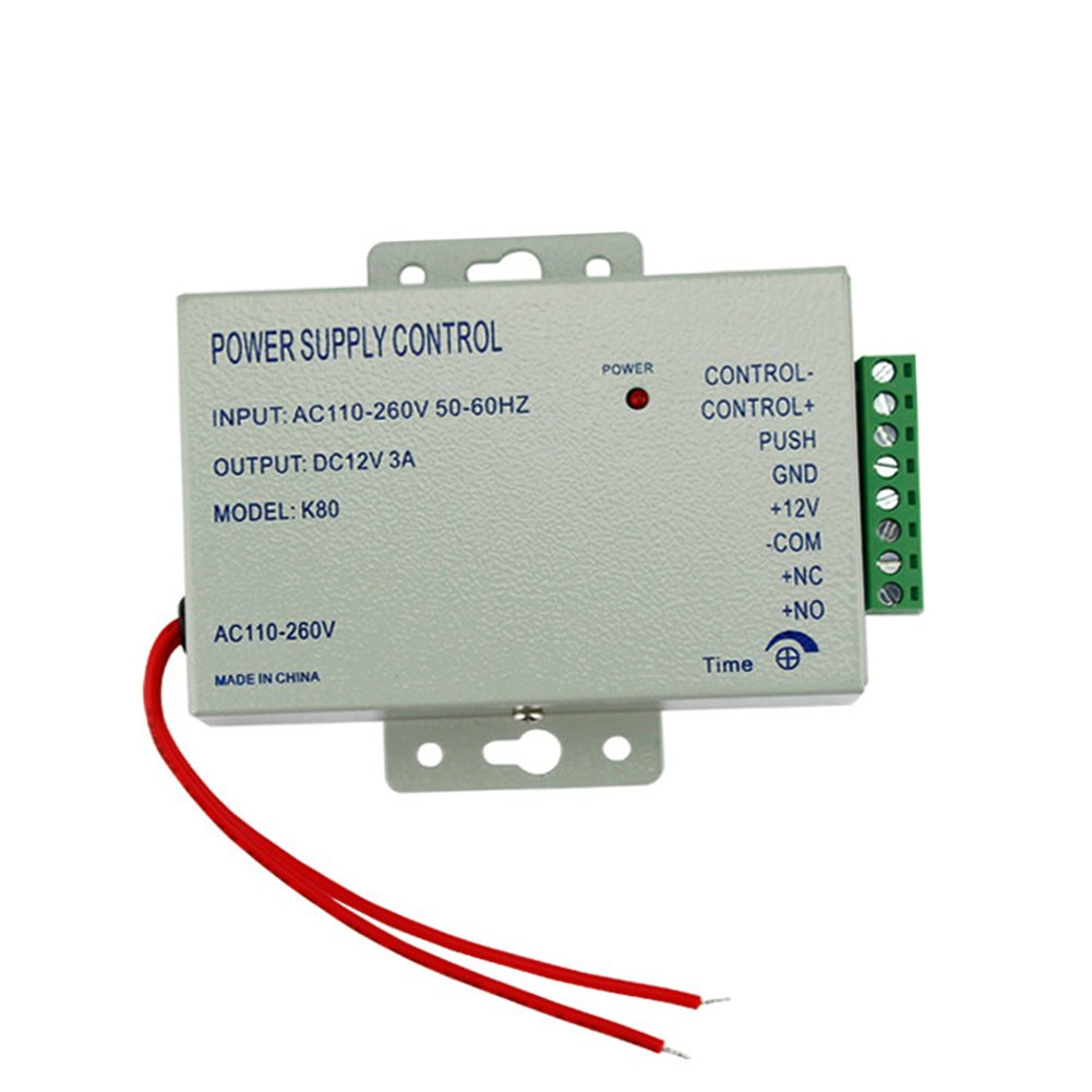 Generic K80 Door Access System Electric Power Supply Control DC, 12V 3A