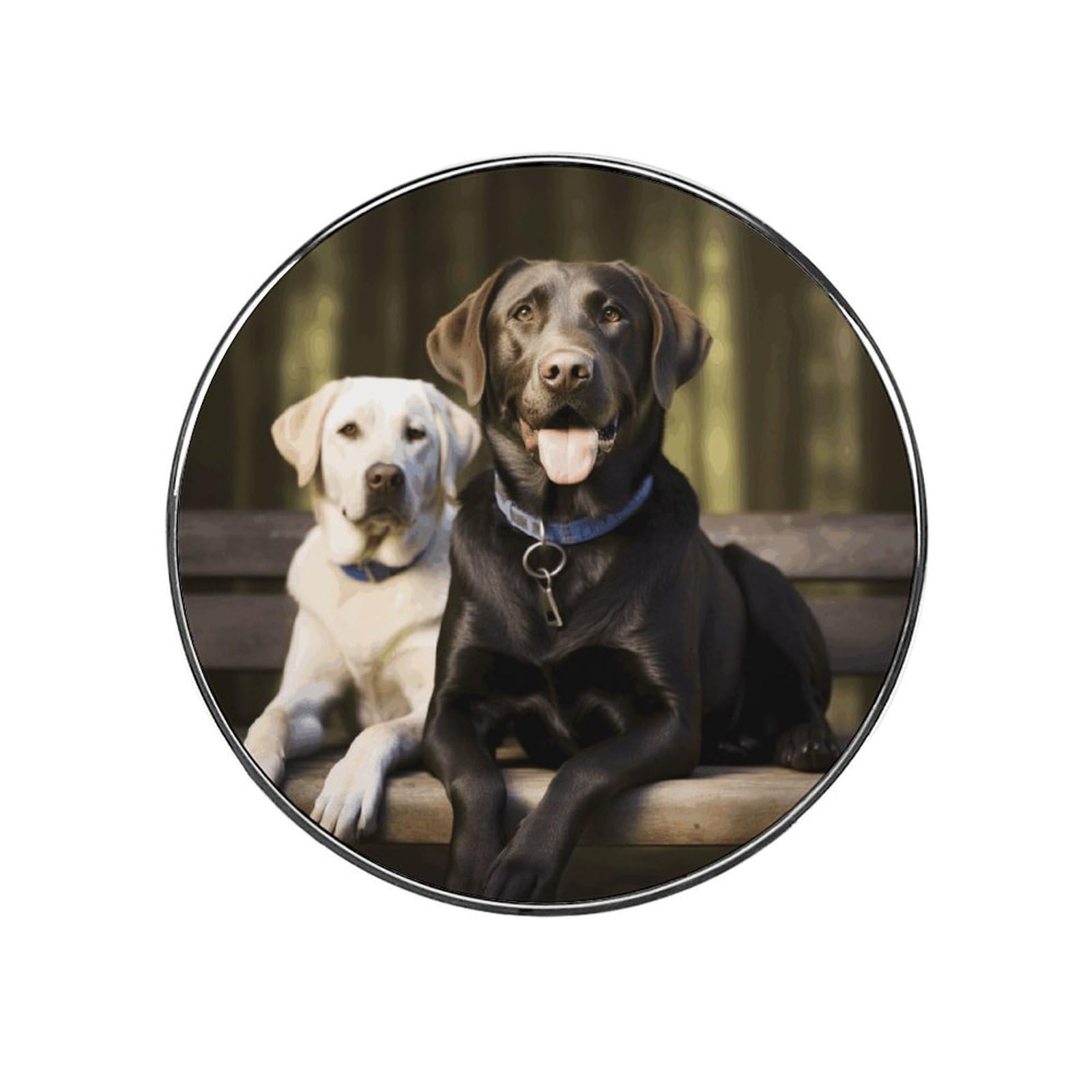 Labrador Fridge Magnet Magnetic Refrigerator Magnets Mini Round Kitchen Fridges Magnets for Kitchen Office Whiteboard Cabinet and Dishwasher